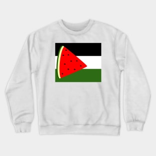 Watermelon Palestine Crewneck Sweatshirt